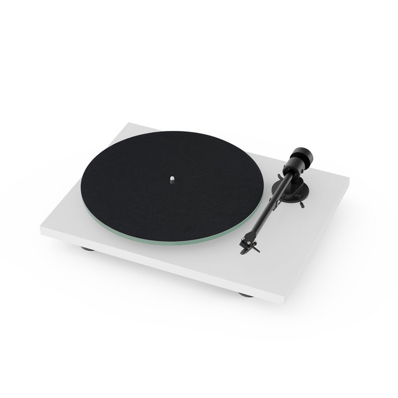 Pro-Ject T1 EVO BT Bluetooth Belt Driven Turntable with Built-In Switchable Phono Preamp White