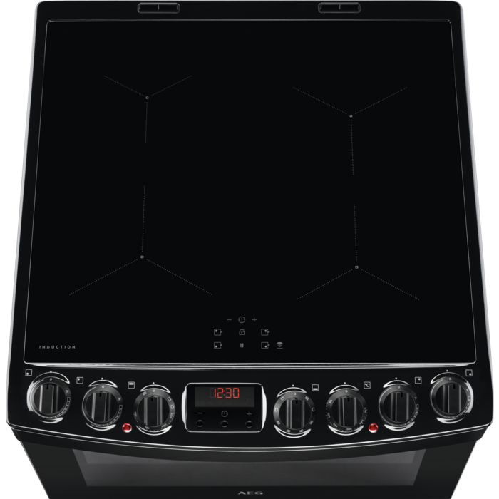 AEG CIB6742ACB Induction Electric Cooker with Double Oven Black