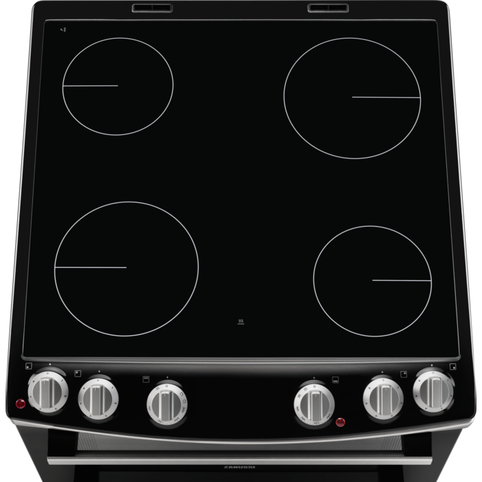 Zanussi ZCV66050XA Ceramic Electric Cooker with Double Oven Stainless Steel