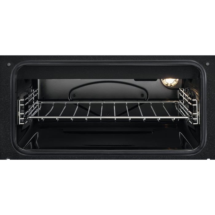 Zanussi ZCV66050BA Ceramic Electric Cooker with Double Oven Black