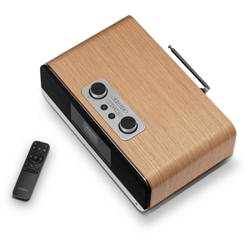 Roberts Blutune 300L DAB DAB+ Bluetooth CD USB Sound System Cherry Wood