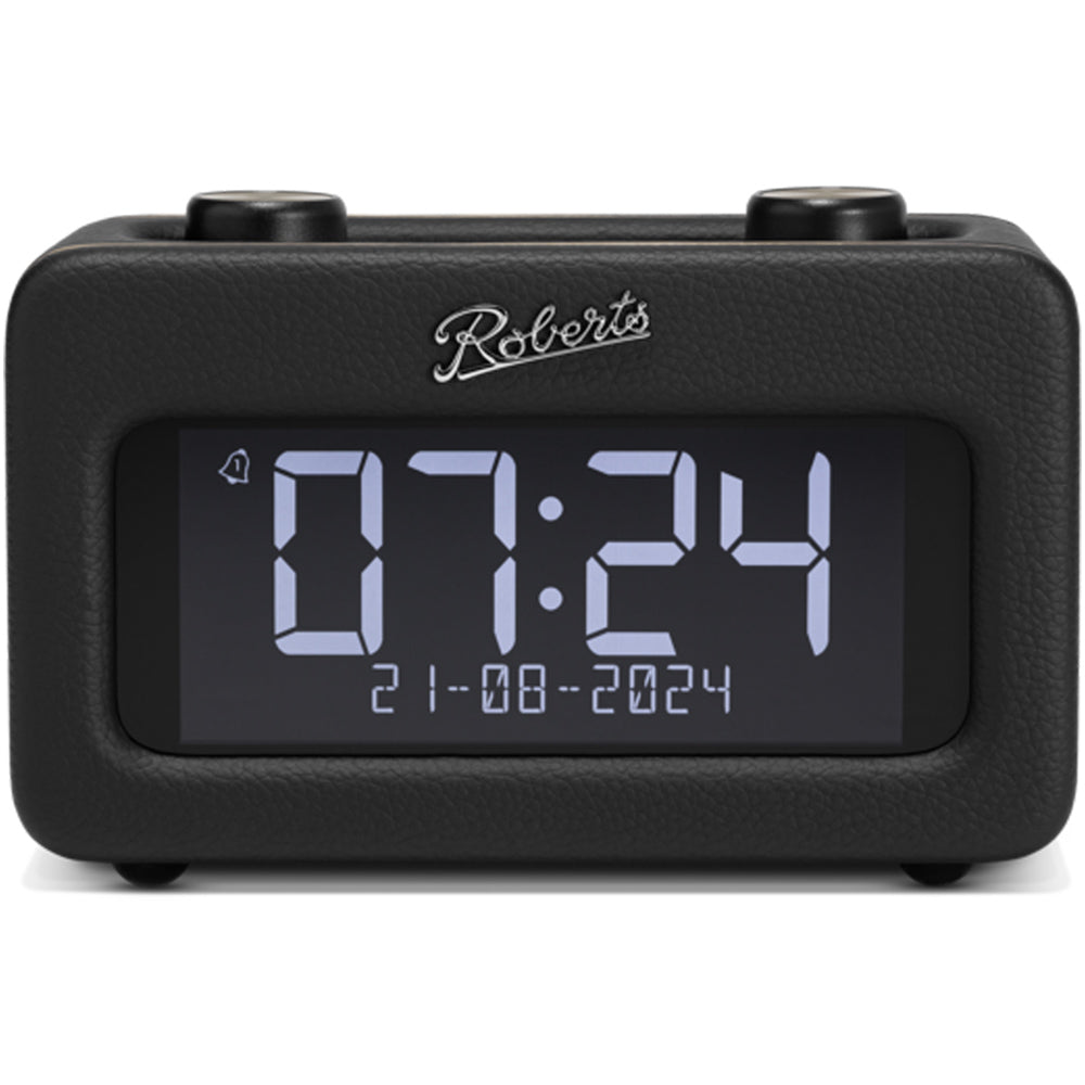 Roberts Revival Rest DAB DAB+ FM Bluetooth Bedside Clock Radio Black