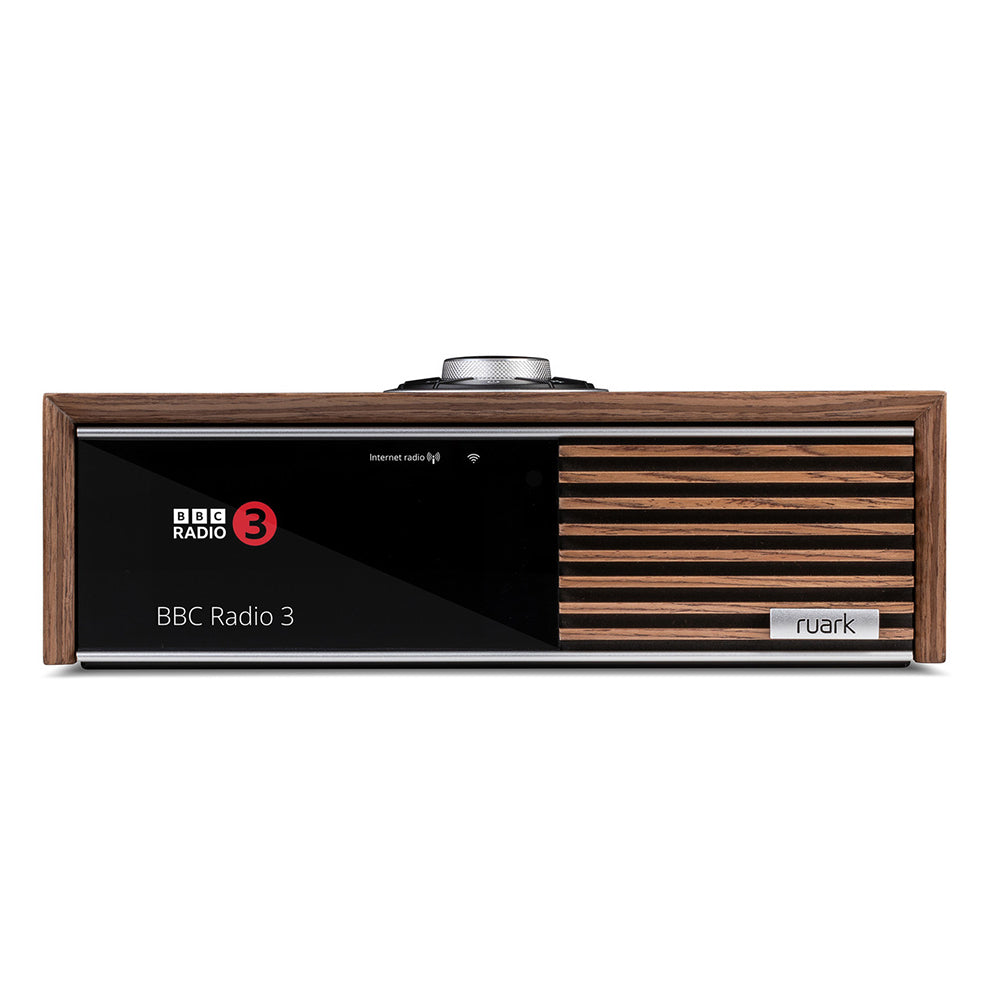 Ruark R610 DAB DAB+ FM Internet Radio Bluetooth Wi-Fi Wireless All In One Streaming Music Console Fused Walnut