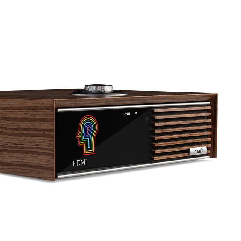 Ruark R610 DAB DAB+ FM Internet Radio Bluetooth Wi-Fi Wireless All In One Streaming Music Console Fused Walnut