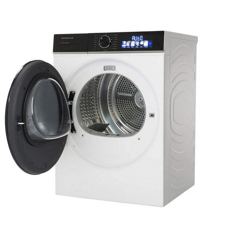 Schonhaus TDSHF018A3W 8kg Heat Pump Tumble Dryer White