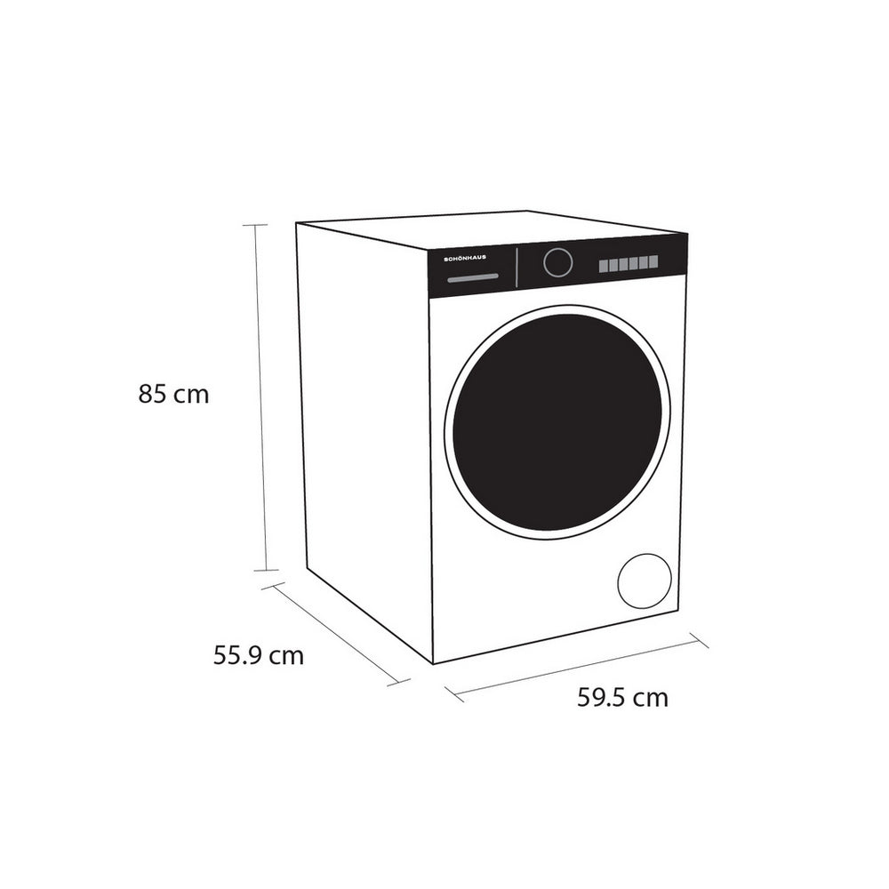 Schonhaus WDSF0110614AW 10+6 kg 1400 Spin Washer Dryer White