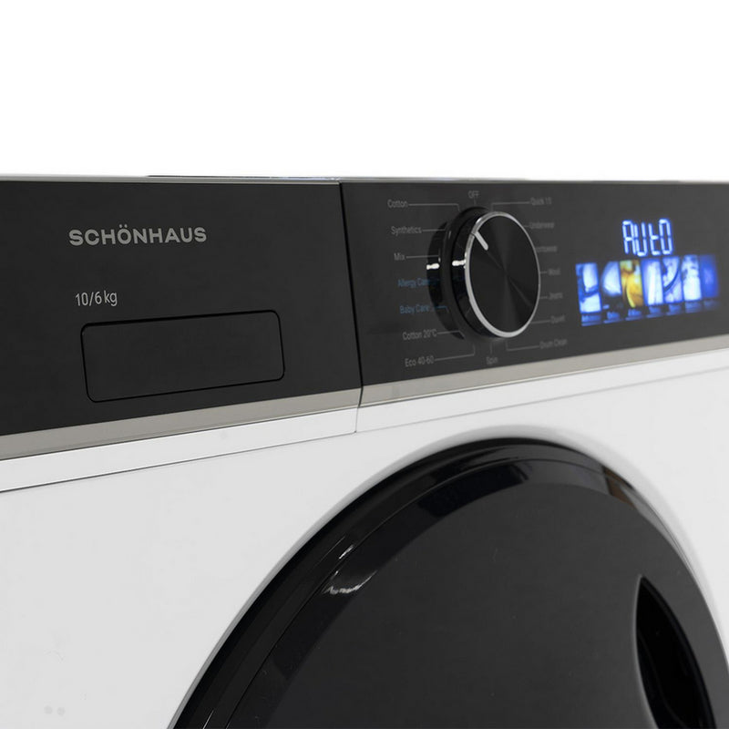 Schonhaus WDSF0110614AW 10+6 kg 1400 Spin Washer Dryer White