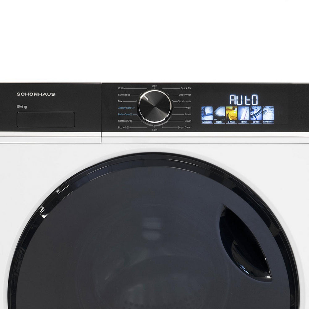 Schonhaus WDSF0110614AW 10+6 kg 1400 Spin Washer Dryer White