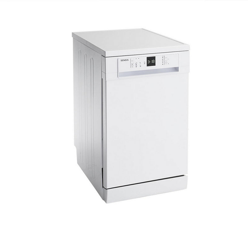 Sensis DWF0110SLEW Freestanding Slimline Dishwasher White with 10 Place Settings