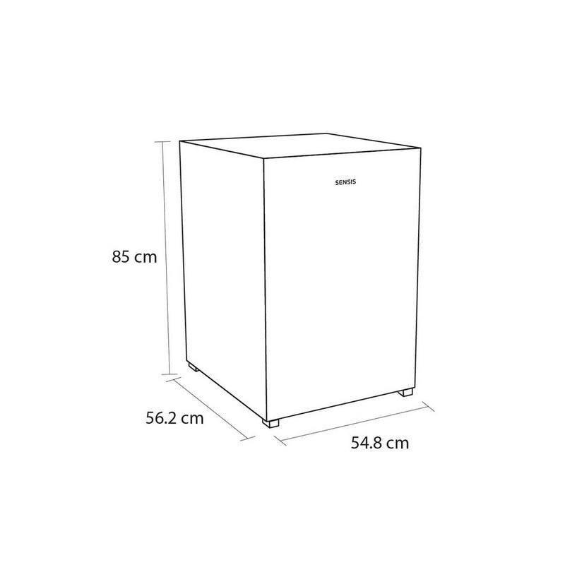 Sensis RFUCF01Z54EW 54.8cm Freestanding Undercounter Freezer White Dimensions