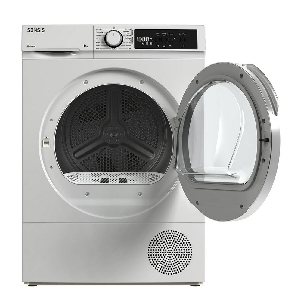 Sensis TDHF018A2W 8kg Heat Pump Tumble Dryer White