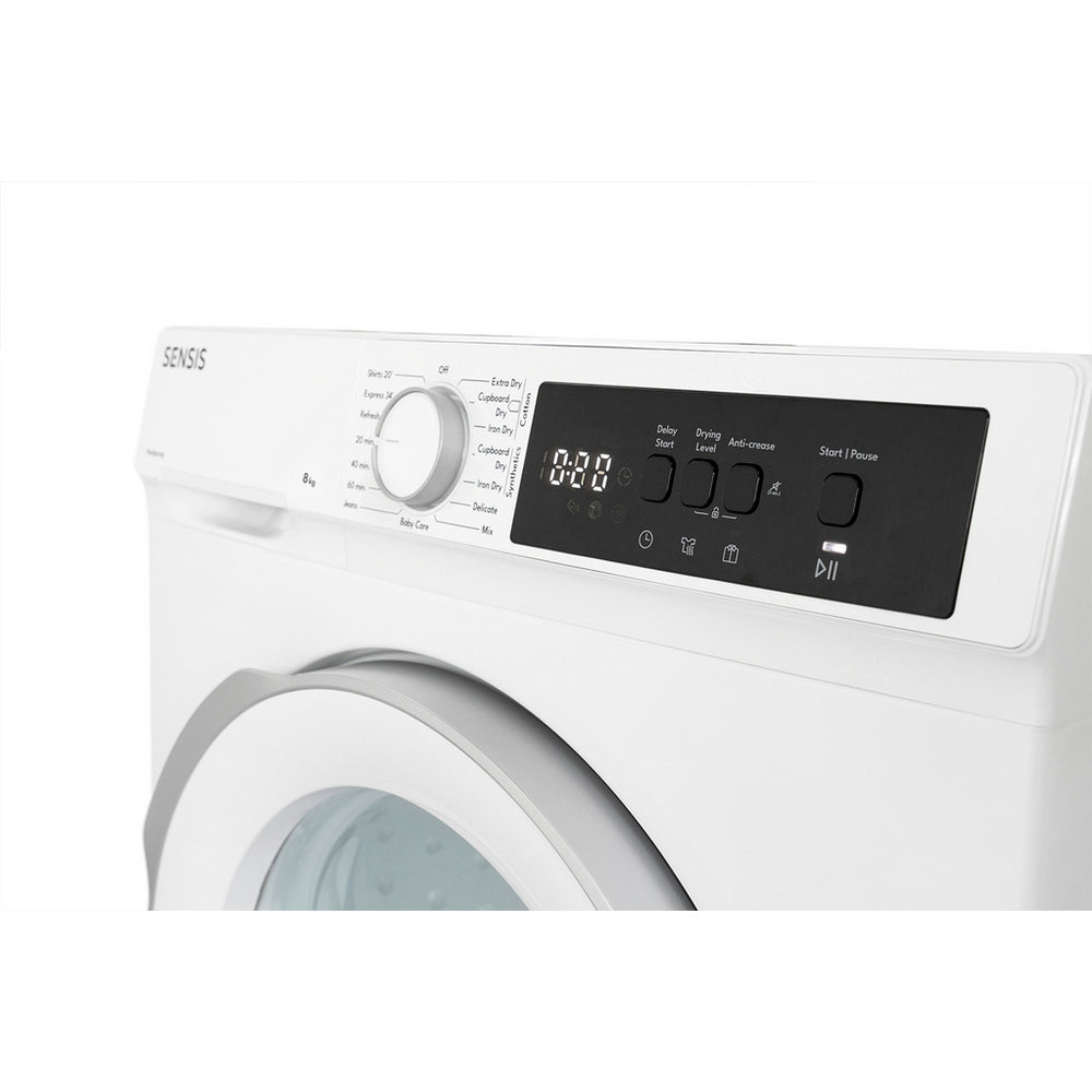 Sensis TDHF018A2W 8kg Heat Pump Tumble Dryer White