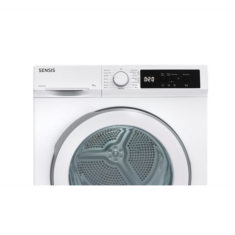 Sensis TDHF019A2W 9kg Heat Pump Tumble Dryer White