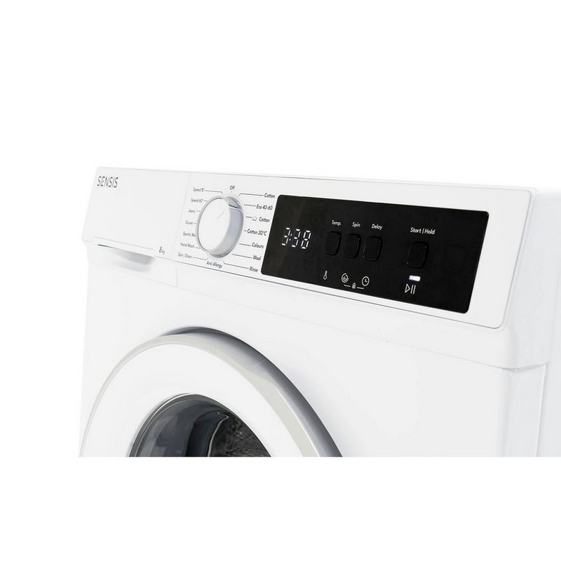 Sensis WMF01814AW 8kg 1400 Spin Washing Machine White