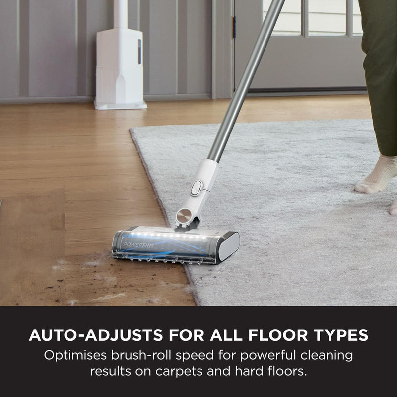 Shark BU3521UK Cordless Stick Vacuum Cleaner with Auto-Empty System White