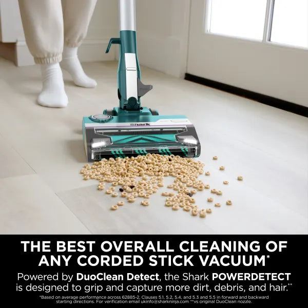 Shark HZ4000UKT PowerDetect with DuoClean Corded Stick Vacuum Cleaner Dark Teal