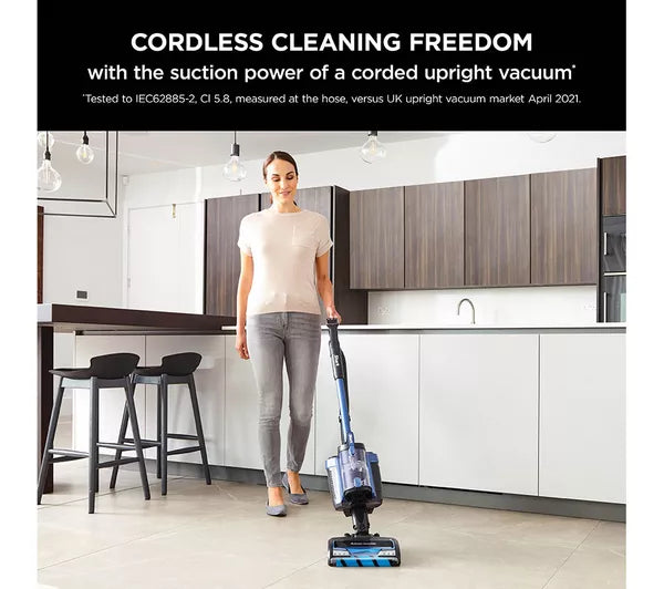 Shark ICZ300UKT Anti Hair Wrap Cordless Upright Vacuum Cleaner with PowerFins Powered Life Away and TruePet Up To 60 min run time