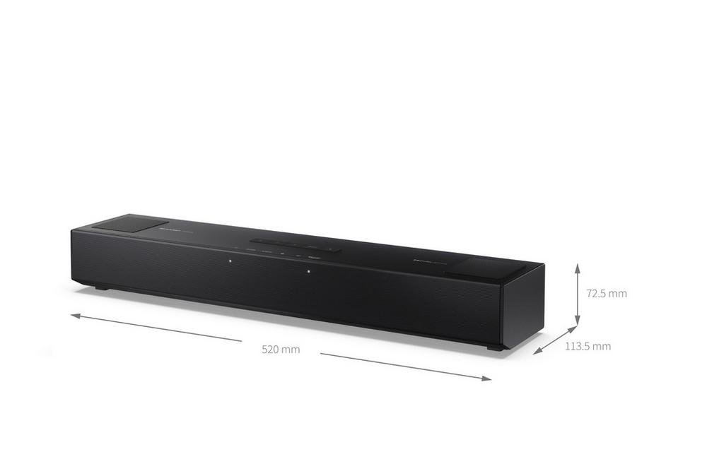 Sharp HT-SB700 2.0.2ch Compact Dolby Atmos Soundbar Black