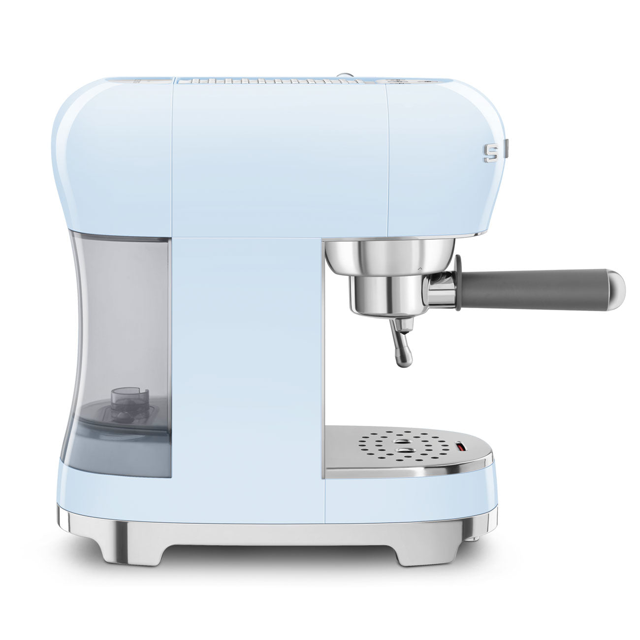 Smeg ECF02PBUK 50s Retro Style Espresso Coffee Machine with Steam Wand Pastel Blue