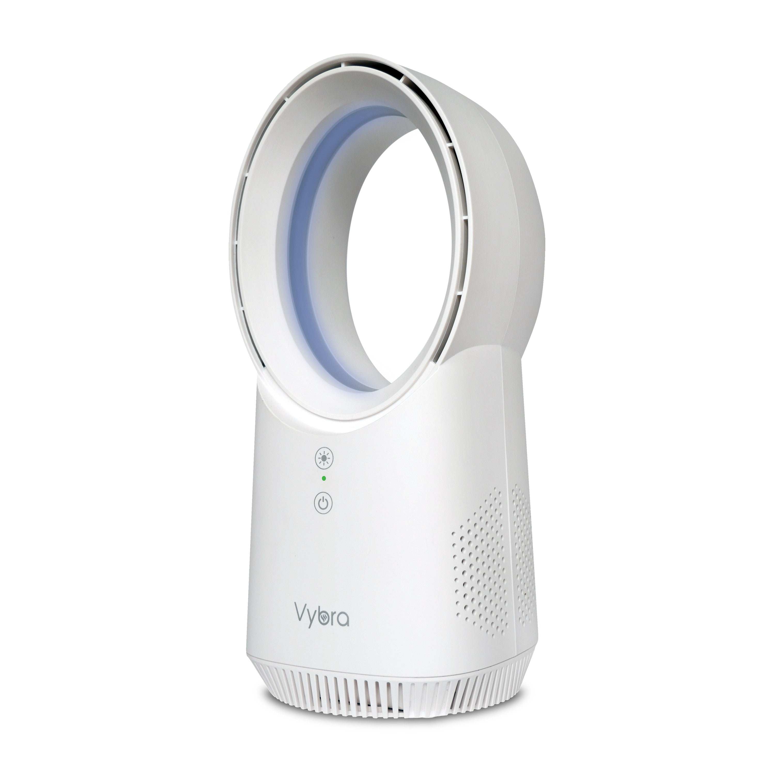 Vybra Solo Rechargeable Bladeless and Cordless Desktop Fan White