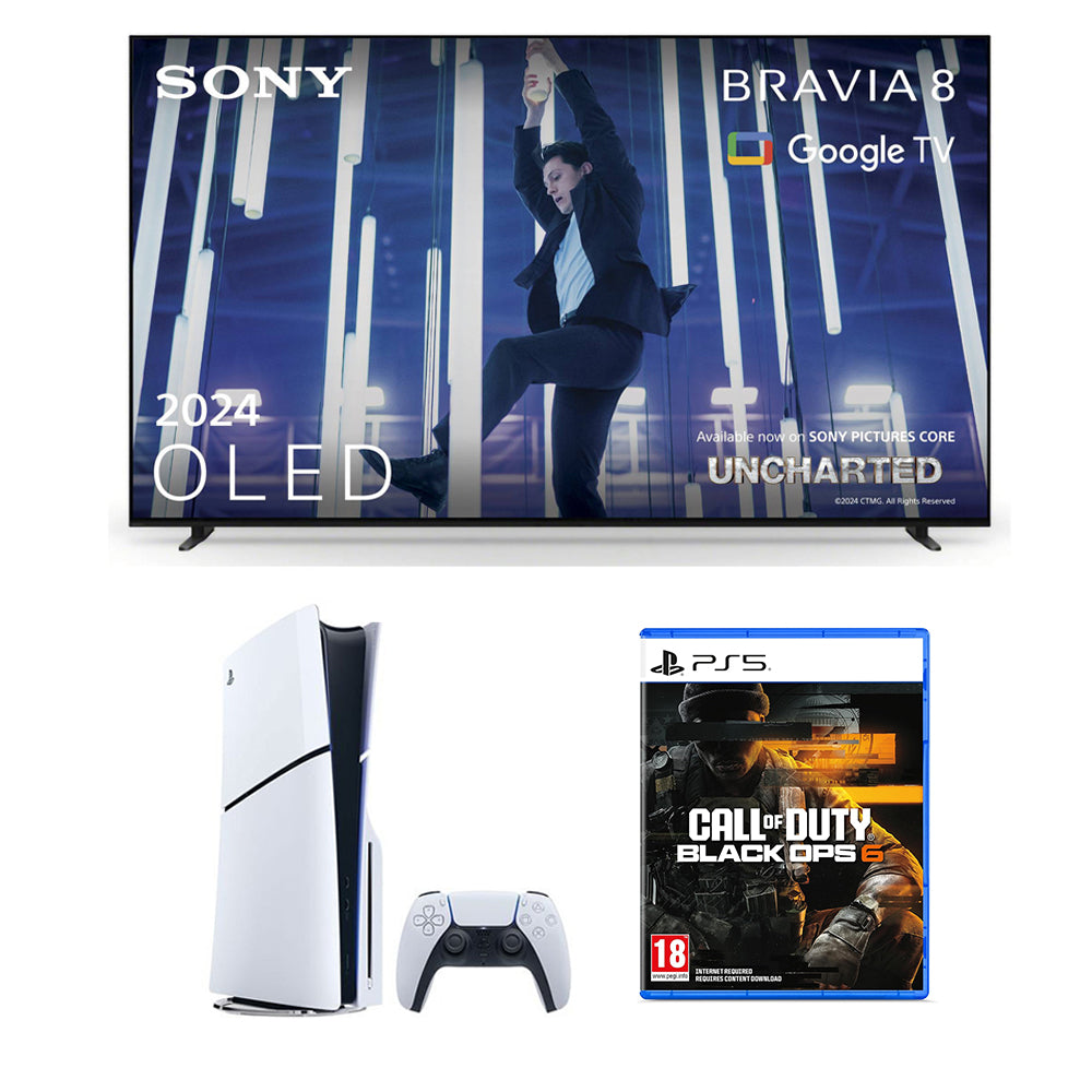 Sony K65XR80U 65 Inch BRAVIA 8 4K OLED TV and PS5 with Call of Duty Black Ops 6 Game Bundle