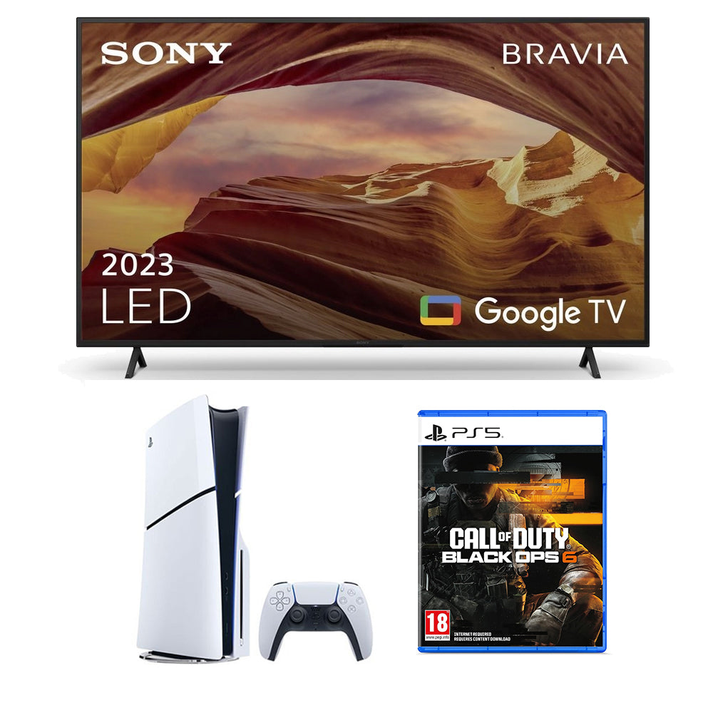 Sony KD65X75WLU 65 Inch X75WL LED 4K TV and PS5 with Call of Duty Black Ops 6 Game Bundle