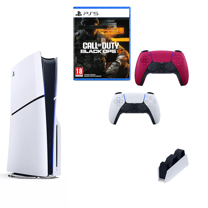 Sony PlayStation 5 Console With Call Of Duty Black Ops 6 Game Extra Controller and Charging Dock