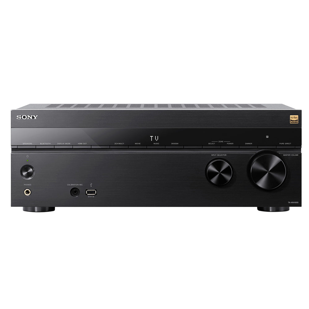 Sony TA-AN1000 7.2 Ch 8K Dolby Atmos AV Amplifier with Wharfedale DX3 HCP 5.1 Black Speaker Package