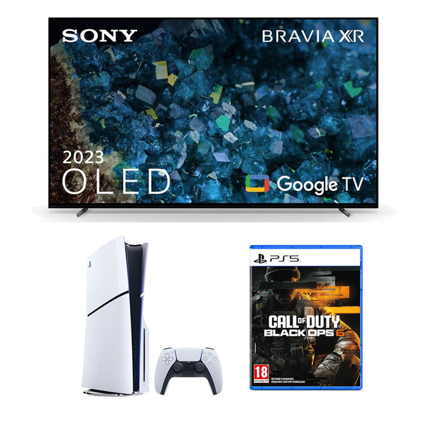 Sony XR65A80LU 65 Inch A80L OLED TV and PS5 with Call of Duty Black Ops 6 Game Bundle