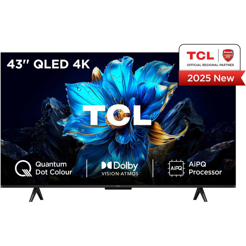 TCL 43P7K-UK 43 Inch P7K 4K QLED Direct LED HDR Smart Google TV 2025