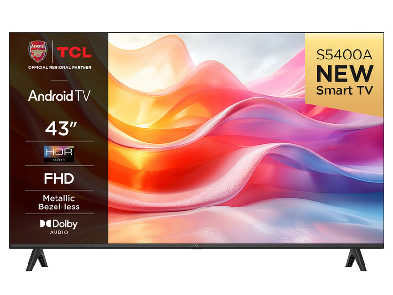 TCL 43S5400AK 43 Inch S54K Full HD HDR Smart Android TV 2024