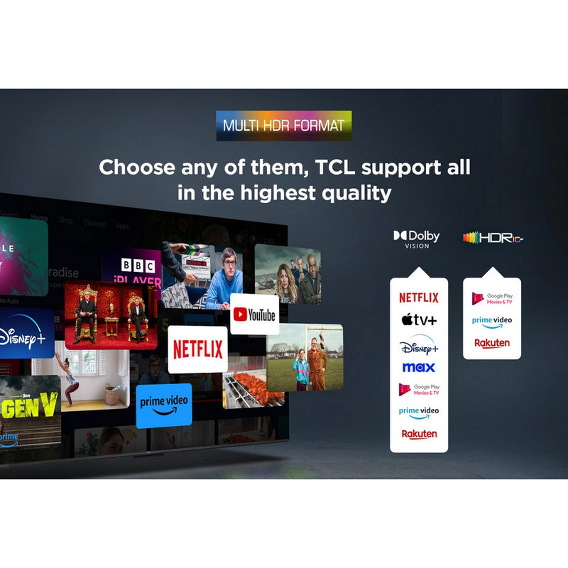 TCL 43V6C-UK 43 Inch V6C 4K Ultra HD HDR Direct LED Smart Google TV 2025