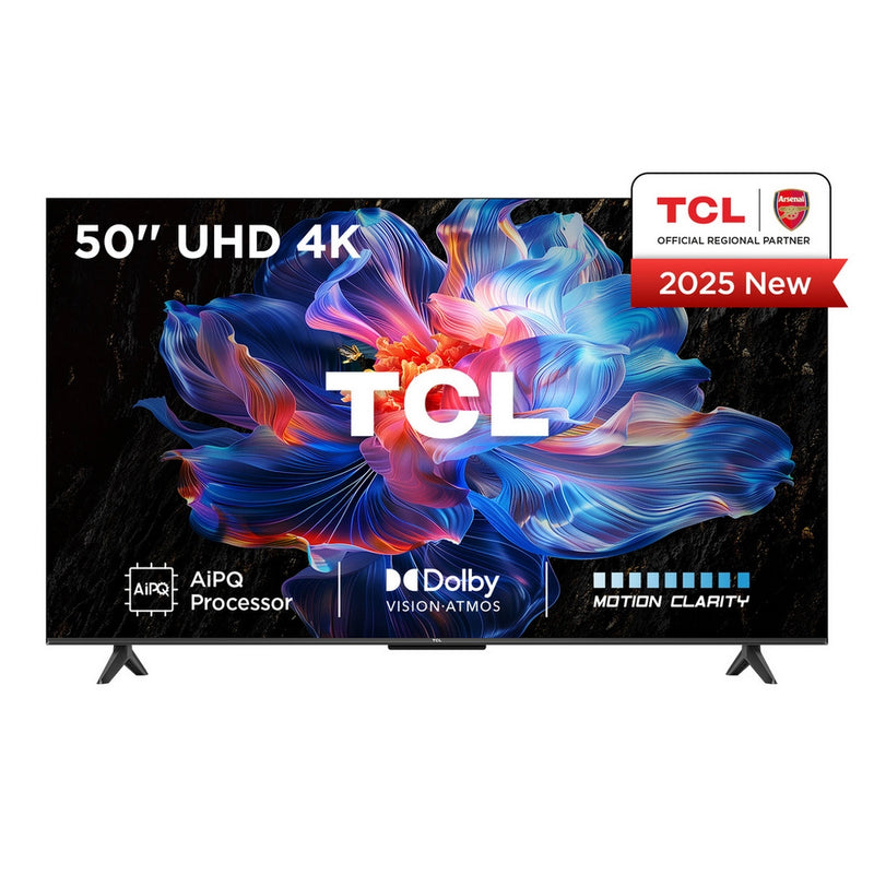 TCL 50V6C-UK 50 Inch V6C 4K Ultra HD HDR Direct LED Smart Google TV 2025