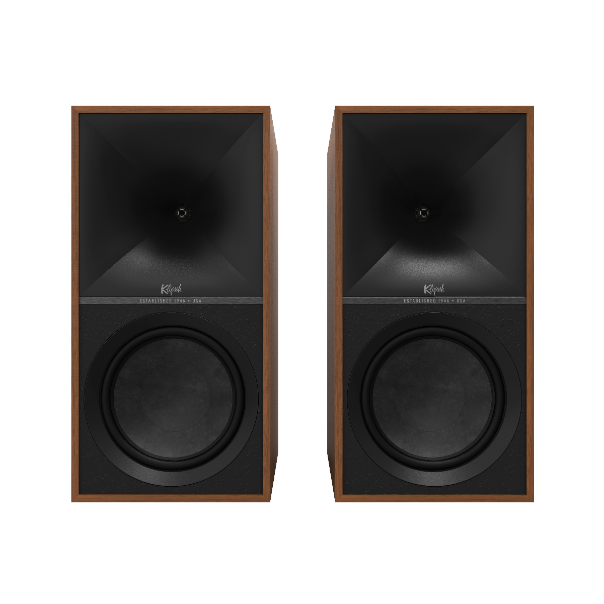 Klipsch The Nines Active Bookshelf Speakers Walnut