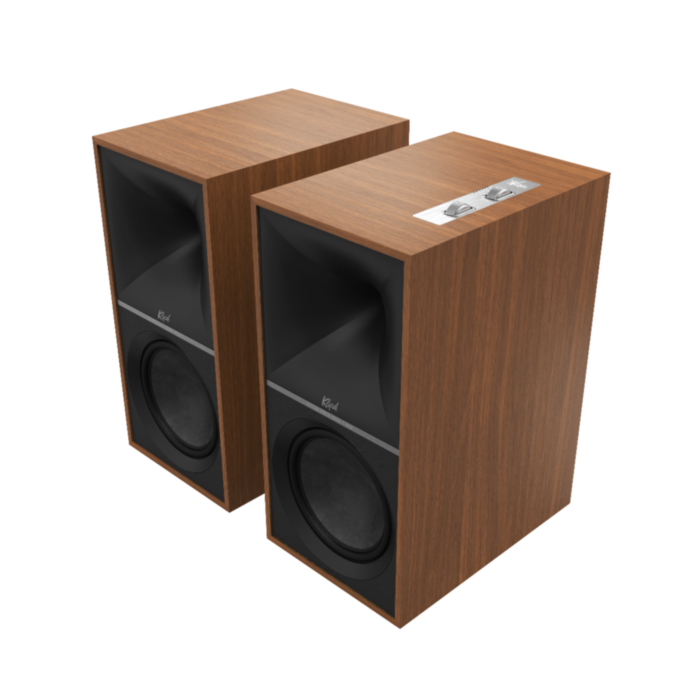 Klipsch The Nines Active Bookshelf Speakers Walnut