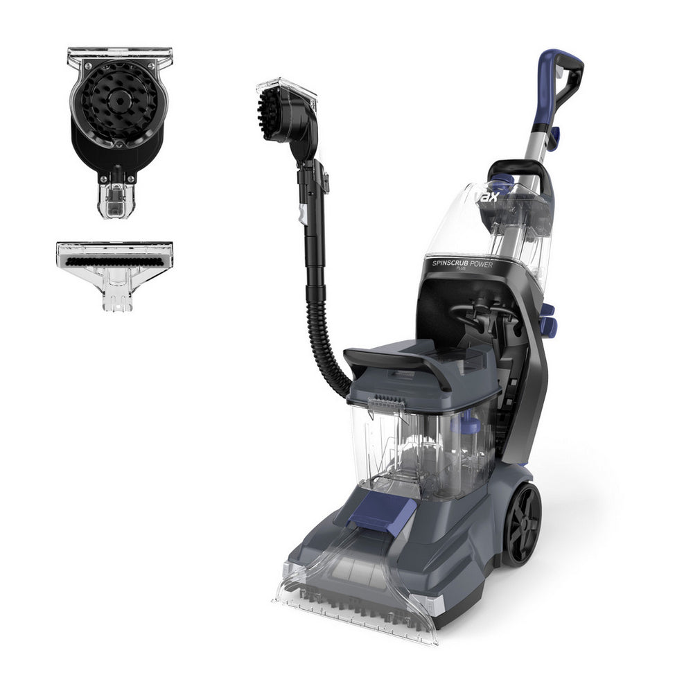 Vax CDCW-SSXA SpinScrub Power Plus Upright Carpet Cleaner Grey and Navy Blue