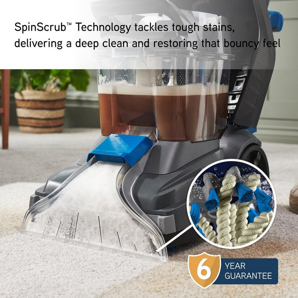 Vax CDCW-SSXS SpinScrub Power Carpet Washer Grey and Tiger Blue