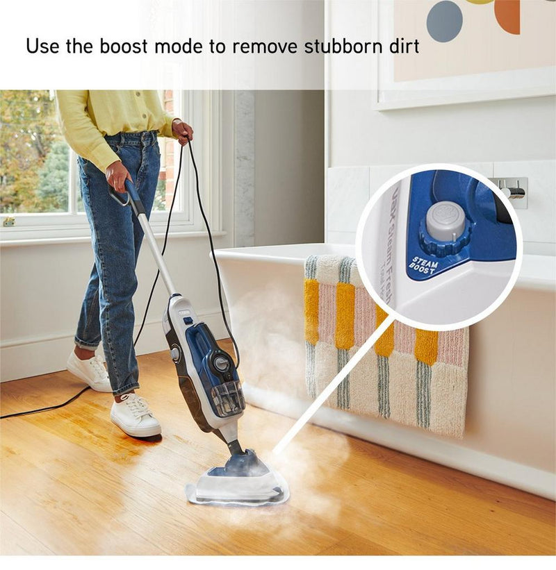 Vax CDST-SFXS Steam Fresh Home Steam Cleaner White and Navy Blue