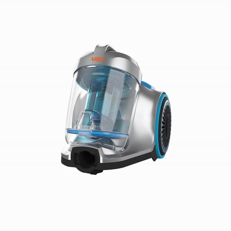 Vax CVRAV013 Pick up Pet Cylinder Bagless Vacuum Cleaner Silver and Blue