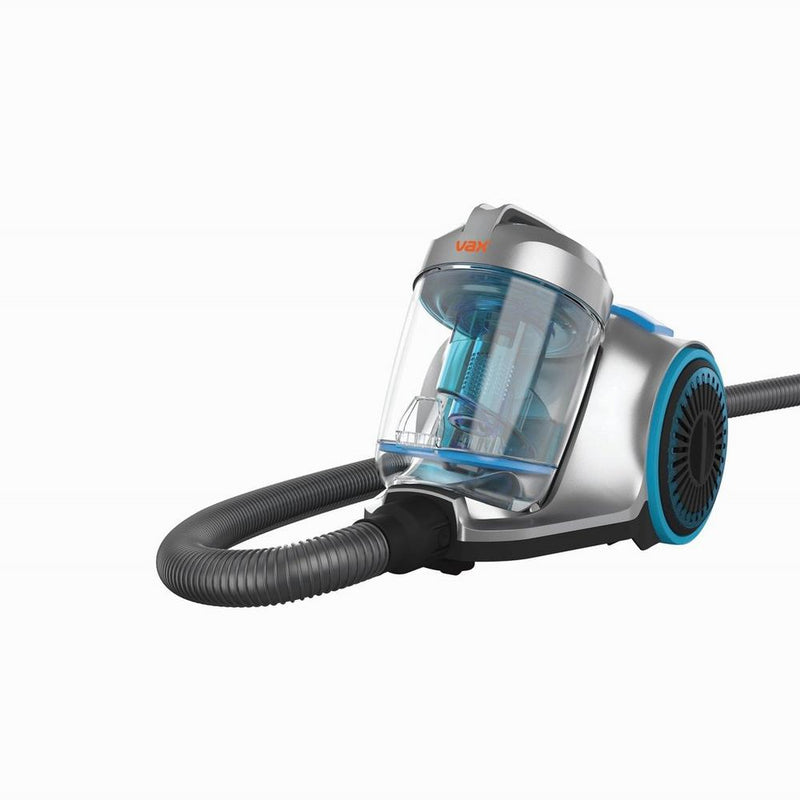 Vax CVRAV013 Pick up Pet Cylinder Bagless Vacuum Cleaner Silver and Blue