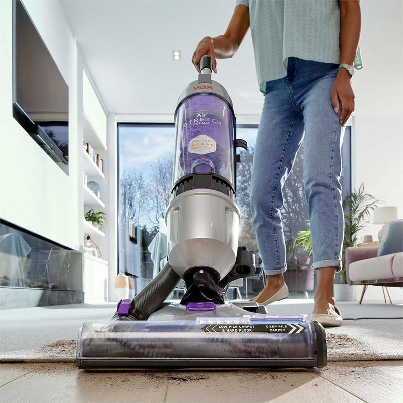 Vax U85-AS-PME Air Stretch Pet Max Upright Bagless Vacuum Cleaner Silver and Purple