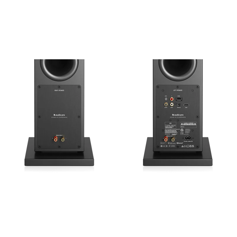 Audio Pro A38 Wireless Multi-Room Bluetooth Floorstanding Speakers Pair Black