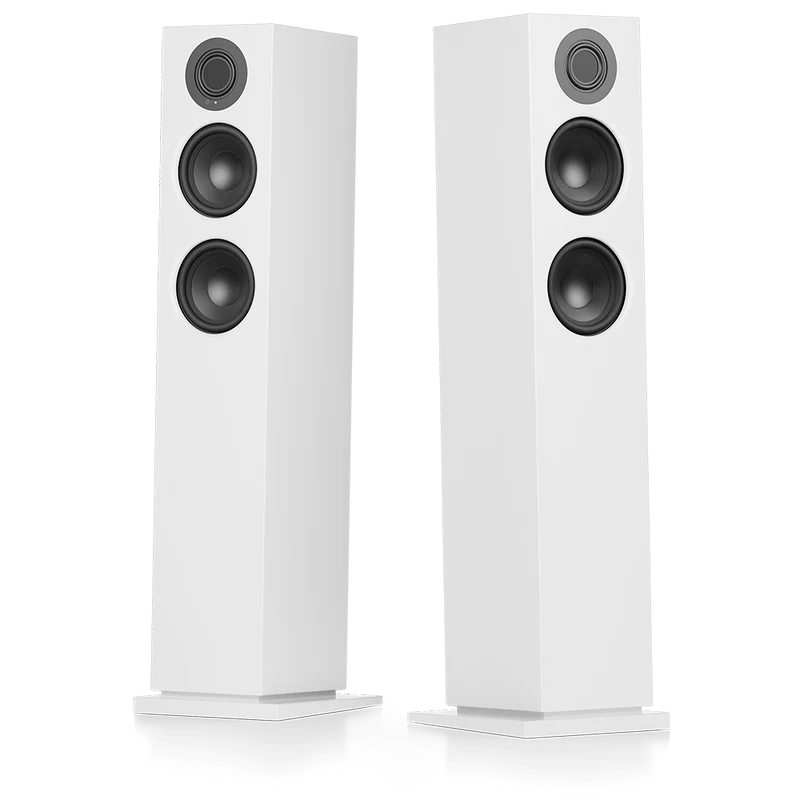 Audio Pro A48 Wireless Multi-Room Bluetooth Floorstanding Speakers Pair White