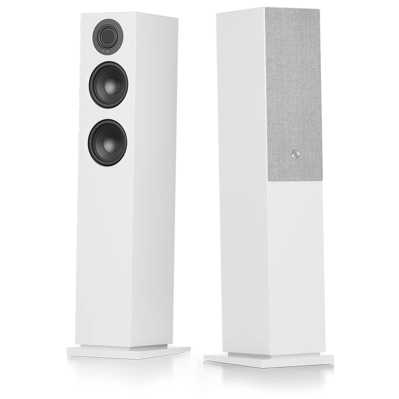 Audio Pro A48 Wireless Multi-Room Bluetooth Floorstanding Speakers Pair White