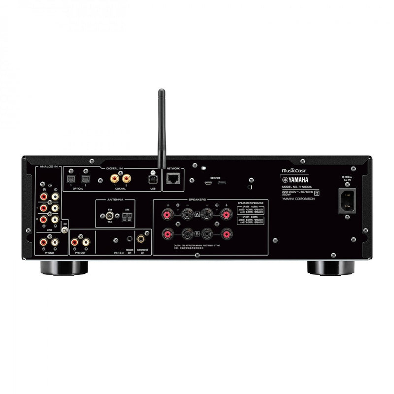 Yamaha R-N800A Network Receiver with Phono and Built In DAC Black