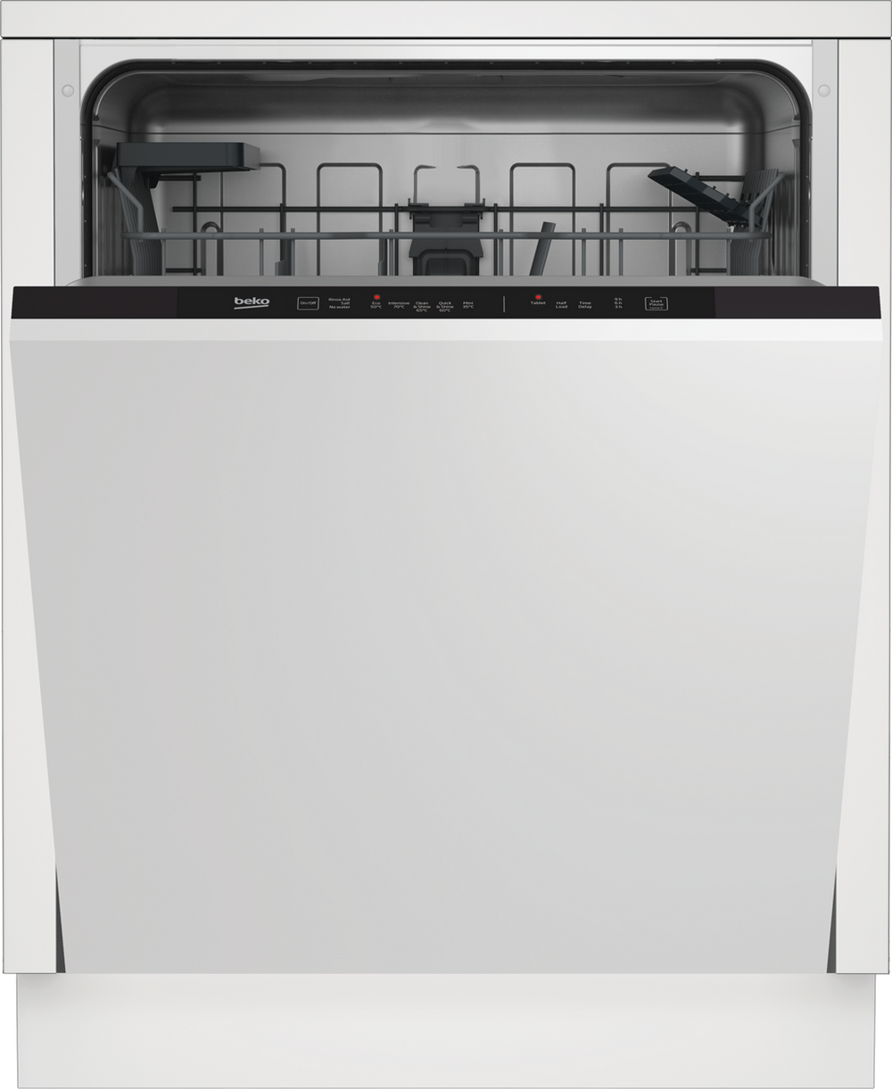 Beko DIN15C20 Integrated Full Size Dishwasher - 14 Place Settings