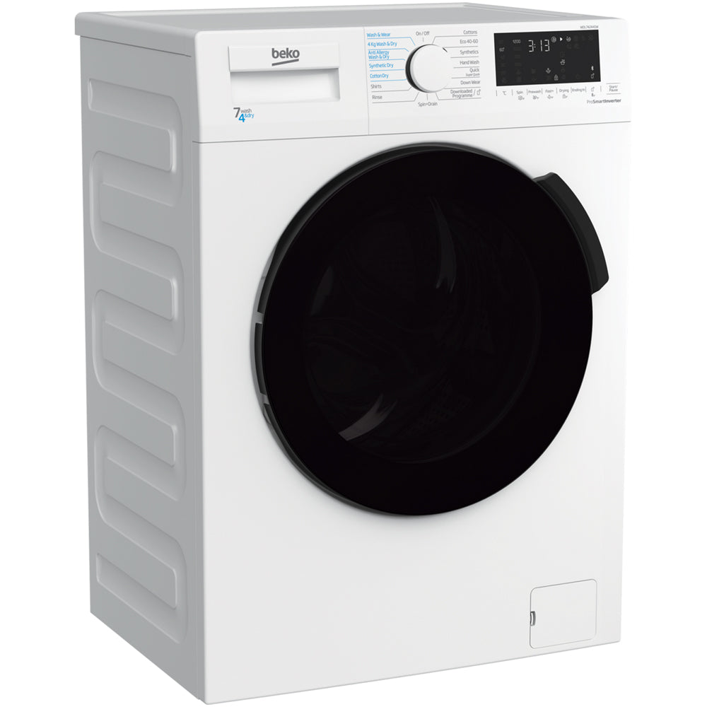 Beko WDL742441W 7kg/4kg 1200 Spin Washer Dryer - White