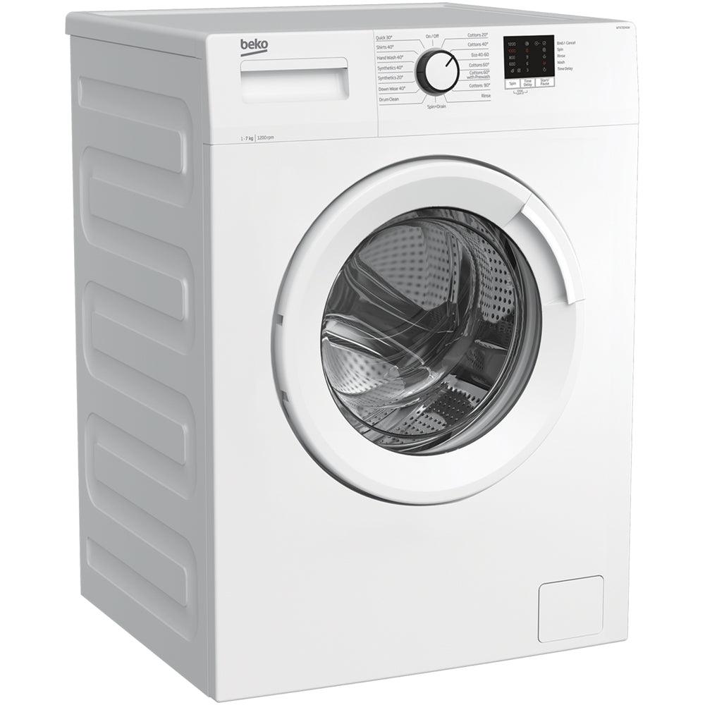 Beko WTK72041W 7kg 1200 Spin Washing Machine with Quick Programme - White