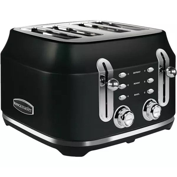 Rangemaster RMCL4S201BK Classic 4 Slice Toaster - Black