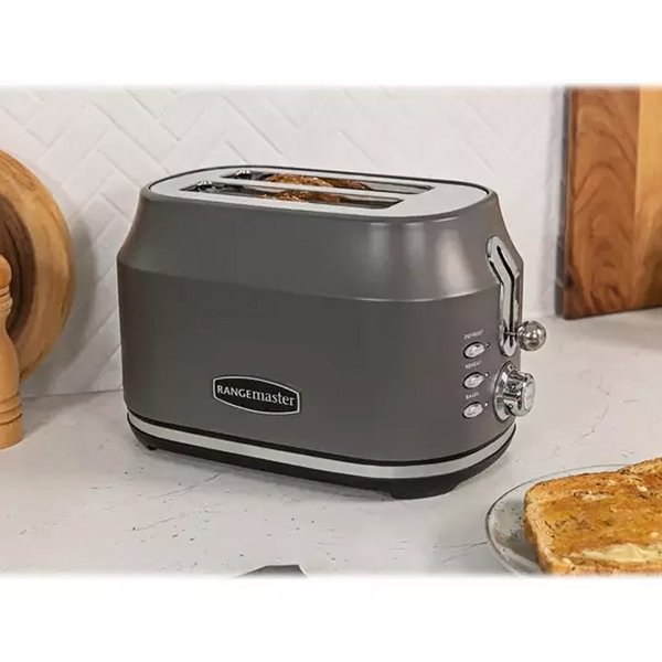 Rangemaster RMCL2S201GY Classic 2 Slice Toaster - Grey